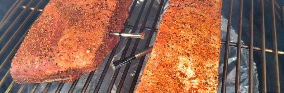 Beef Short Ribs mit Hickoryholz räuchern/smoken